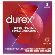 Prezerwatywy Durex Fetherlite Elite, 3 sztuki